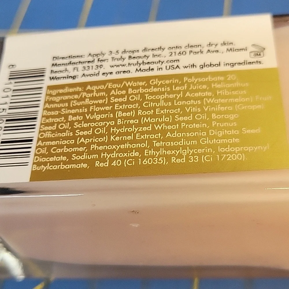 TRULY Body Sculpt Peefecting Body Serum Dropper New Bottle 90ml